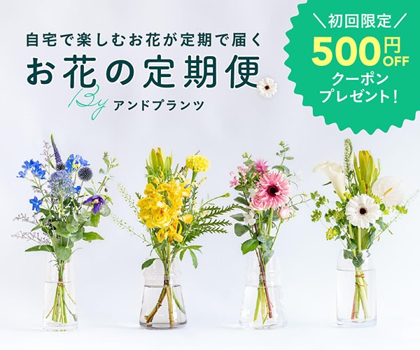 お花の定期便AND PLANTS（アンドプランツ）は本当におすすめ？口コミと評判から見る魅力