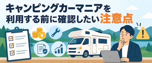 キャンピングカーマニアの評判・口コミは?節税・収益化の仕組みと注意点を解説