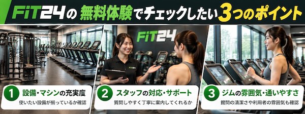 FiT24の無料体験を徹底解説！予約方法・持ち物・当日の流れと注意点